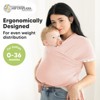 KeaBabies Original Baby Wraps Carrier, Baby Sling Carrier, Stretchy Infant Carrier for Newborn, Toddler - 2 of 4