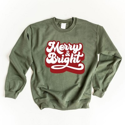 Simply Sage Market Women's Graphic Sweatshirt Retro Merry and Bright