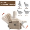 Grungis Chenille Power Lift Massage Chairs for Elderly,Recliner Chairs with Vibration Massage and Lumbar Heating for Living Room - 2 of 4