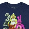 Seven Times Six Five Nights at Freddy's Boys' Shirt Game Overrr Let's Eat Crewneck Tee Blue - 4 of 4