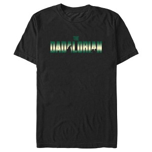 Men's Star Wars: The Mandalorian Father's Day The Dadalorian Green Logo T-Shirt - 1 of 4