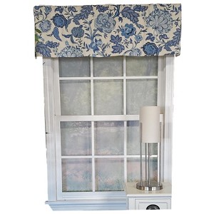 RLF Home Barclay Butera Tailored 100% Cotton with Fully Lined 3" Rod Pocket Valnance for Windows 50" x 14" Chambray - 1 of 4