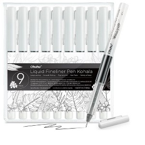 Ohuhu 9ct Kohala Liquid Fineliner Drawing Pens Y30-80600-53 - 1 of 4