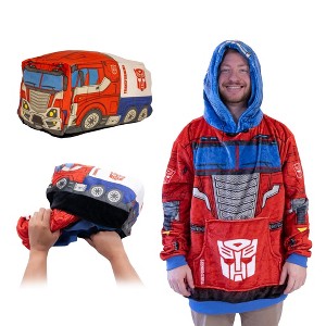 Transformers Optimus Prime Adult Snugible Blanket Hoodie & Pillow - 1 of 4