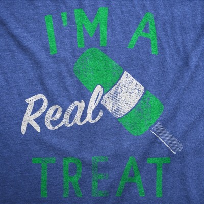 Мужские футболки Crazy Dog T-Shirts, Inc. Mens Funny T Shirts Im A Real Treat Sarcastic Popsicle Graphic Tee for Men - Crazy Dog Men's T Shirt Sarcastic Gift Royal L — фото 2