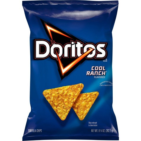 Doritos Cool Ranch Chips and Doritos Nacho Cheese Chips Bundle (2