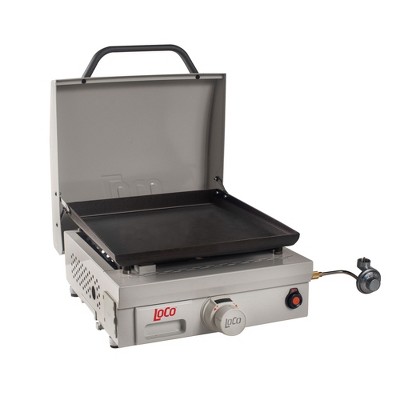 LoCo Cookers 1-Burner SmartTemp Tabletop Griddle, Runs on 1lb Propane Cylinders, 16"