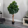 Nearly Natural 5-ft Fiddle Leaf Fig Artificial Tree - 2 of 2