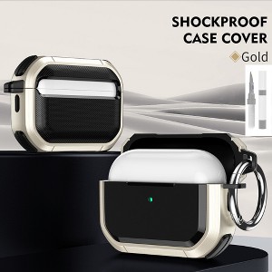 HTUTWOO Case for Airpods Pro/Pro 2, Full Body Hard Shockproof Protective Cover with Keychain and Cleaning Kit - 1 of 4