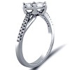 Pompeii3 3/4ct Diamond Two Stone Forever Us Engagement Anniversary Ring 10k White Gold - 2 of 3