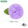 Unique Bargains Handmade Flower Brooch Boutonnieres Button Pins for Men Suits 24 Pcs - 3 of 4