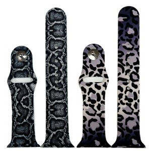 Olivia Pratt 2 Pack Printed Silicone Apple Watch Band - 1 of 4