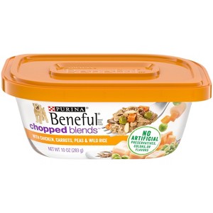 Purina Beneful Prepared Meals Chopped Blends Wet Dog Food - 10oz - 1 of 4