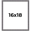 PosterPalooza | Textured Grey Picture Frame - UV Acrylic, Foam Board Backing, Hanging Hardware - 2 of 4