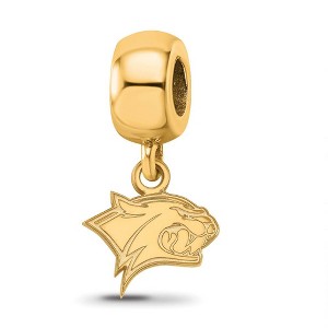 Black Bow Jewelry 14k Yellow Gold Plated Sterling Silver New Hampshire Wildcats NCAA Bead Charm - 1 of 4