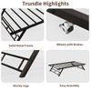 Folding Double Murphy Bed, Daybed with Locking Wheels and Foldable Metal Platform - 2 of 4