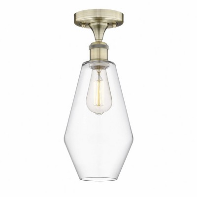 Cindyrella - 1 Light Semi-Flush Mount In Nautiical Style-14.75 Inches Tall and 7 Inches Wide