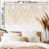 Aoibox Extra Large Macrame Wall Hanging 75"W x 35"L Handwoven Boho Decor for Living Room, Bedroom, Office - 4 of 4