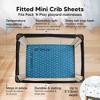 KeaBabies 2-Pack Isla Mini Crib Sheets, Pack and Play Sheets Fitted, Pack N Play Sheets, Fitted Crib Sheet - 2 of 4