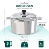 MAGNAWARE 3 Qt Cast Aluminum Round Dutch Oven with Lid – Stovetop & Oven Safe - 2 of 4