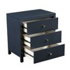 PAGED Wooden Nightstand with 2 Drawers and Open Shelf, Modern Side Table, Bedside Storage Cabinet for Bedroom, Living Room - 4 of 4