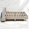 Mshliw Wooden Floating Platform Bed with LED Lights and Built-in Nightstands - Modern Design, Sturdy Frame - 3 of 4
