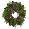 Nearly Natural 28” Pine Cone and Pine Wreath - 3 of 3