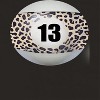 Rerun Island Women's 13 Ball Animal Print Short Sleeve Graphic Cotton T-Shirt - Black XXL - 2 of 4
