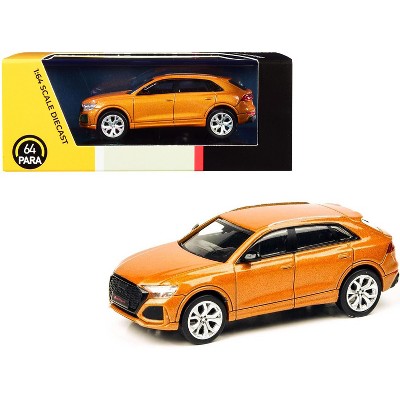 Audi RS Q8 Dragon Orange Metallic 1/64 Diecast Model Car by Paragon