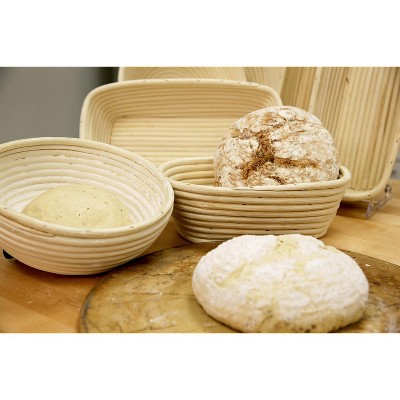 Frieling Round Proofing Basket, Brotform Bread Rising and Serving Basket, 7 Inch