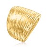 Ross-Simons Italian 10kt Yellow Gold Diamond-Cut Dome Ring - 3 of 4
