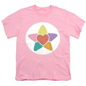 Care Bears: Unlock The Magic True Heart Bear Belly Kids T Shirt For Youth  Pink  X Large - 1 of 4