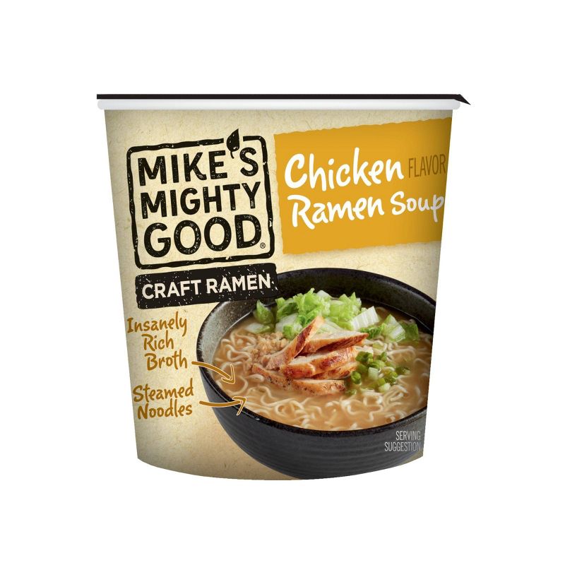 Mike&#39;s Mighty Good Chicken Ramen Noodle Soup Cup - 1.7oz, 1 of 5