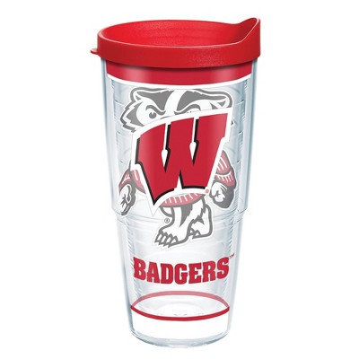 NCAA Wisconsin Badgers Tradition Classic Tumbler with Lid - 24oz