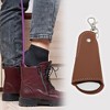 Unique Bargains Faux Leather Keychain Shoe Horn 1 Pc - 2 of 4