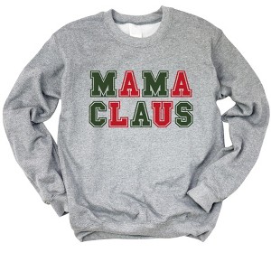 Simply Sage Market Women's Graphic Sweatshirt Mama Claus Colorful - 1 of 4