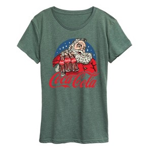 Women's - Coca-Cola - Santa Coke Bottles Short Sleeve Graphic T-Shirt - 1 of 3