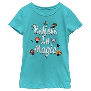 Girl's Harry Potter Believe In Magic T-Shirt - 1 of 4