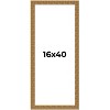 PosterPalooza | Panoramic Sculpted Black Picture Frame - UV Acrylic, Foam Board Backing, Hanging Hardware - 2 of 4
