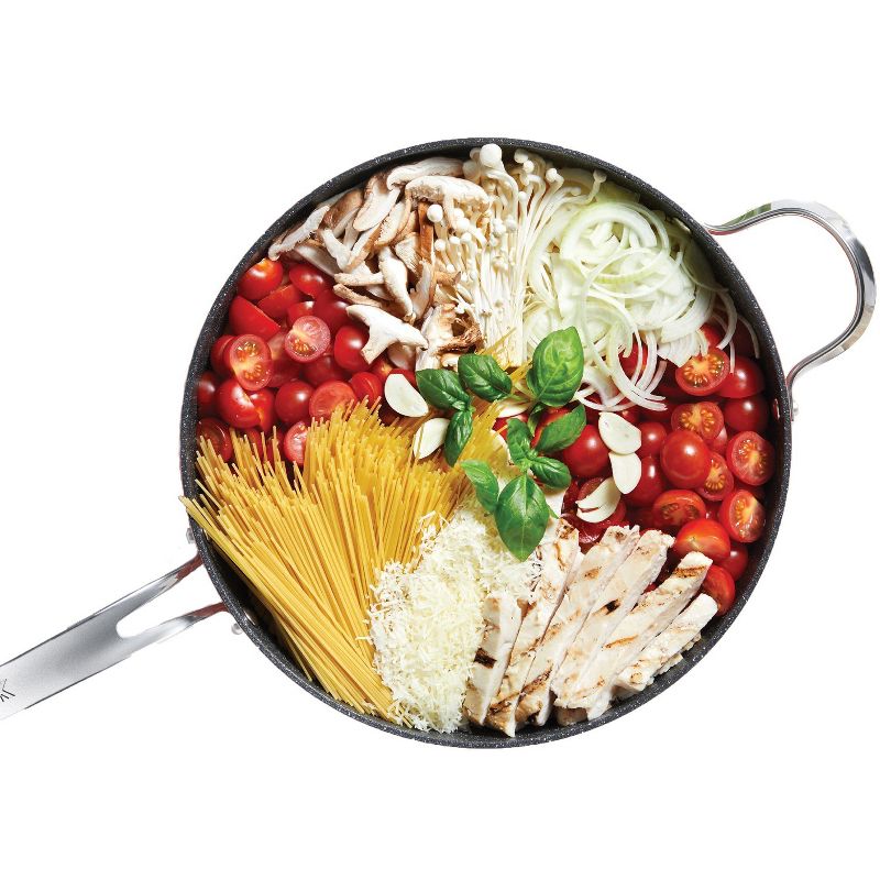 The Rock Deep Fry Pan with Glass Lid - 11", 6 of 12