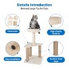 Gulches Pet Tower Collection: Versatile Cat Trees & Climbing Towers with Adjustable Heights, Hammocks, and Scratching Posts - 2 of 4