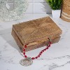 Hand Carved Wooden Keepsake Box, Elegant Vintage Memory Storage Box for Jewelry and Valuables, Gift for All Occasions - 3 of 4