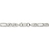 Black Bow Jewelry 5.5mm Sterling Silver Solid Figaro Anchor Chain Necklace - 4 of 4