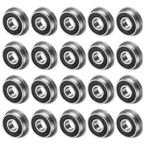 Unique Bargains Chrome Steel Rubber Shielded Flanged Ball Bearing - 1 of 4