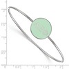 Black Bow Jewelry Sterling Silver Alpha Epsilon Phi Greek Life Bangle Bracelet 7 Inch - 2 of 3