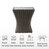 Spruce & Spring Outdoor Wicker Patio Outdoor Sofa Swivel Chair Coffee Table - 3 of 4
