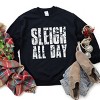 Sleigh All Day Block Distressed - Women's Graphic Sweatshirt - 3 of 4