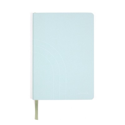 Altitude 160pg Ruled Journal 5.875"x8.25" Vegan Leather Seafoam Blue Debossed Arch