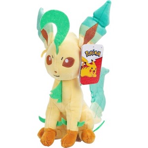 Pokémon Leafeon 8" Plush - Officially Licensed - Quality & Soft Stuffed Animal Toy - Eevee Evolution - Great Gift for Kids & Fans of Pokemon - 1 of 3