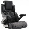 Dsvimoy Task and Office Chair Big and Tall Office Chair Ergonomic Design with Adjustable Headrest for Office, Black, 31.89"*25.59"*17.32" - 2 of 4